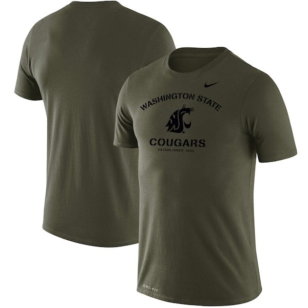 Washington State Cougars Nike Stencil Arch Performance T-Shirt - Olive