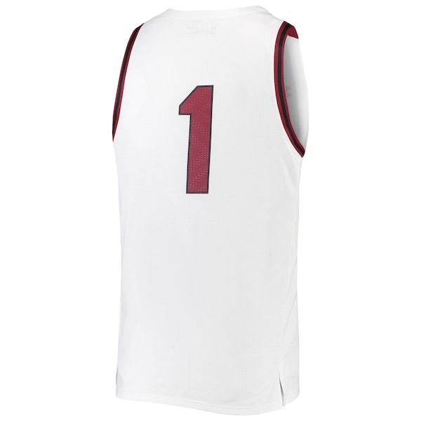 #1 South Carolina Gamecocks Under Armour College Replica Basketball Jersey - White