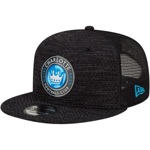 Charlotte FC New Era Kick-Off Trucker 9FIFTY Snapback Hat - Black