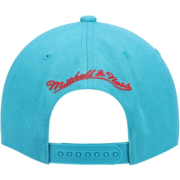 Detroit Pistons Mitchell & Ness Hardwood Classics XL Wordmark Snapback Hat - Teal