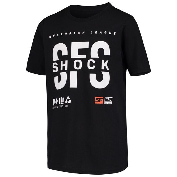 San Francisco Shock Youth Overwatch League Splitter T-Shirt - Black