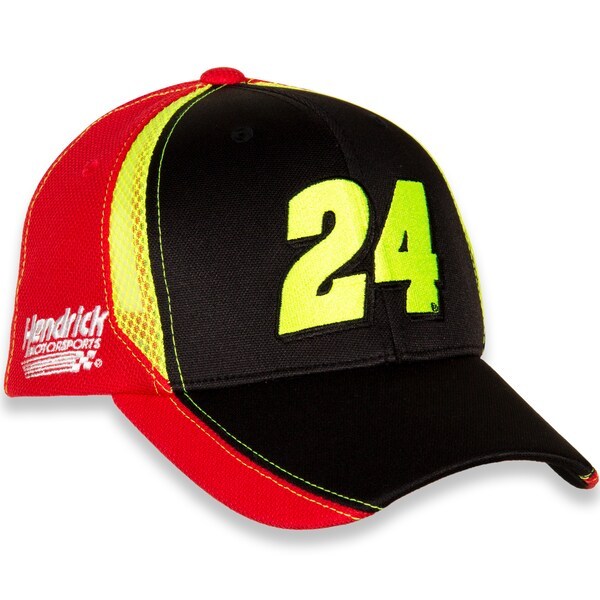 William Byron Hendrick Motorsports Team Collection Axalta Number Performance Adjustable Hat - Black/Red