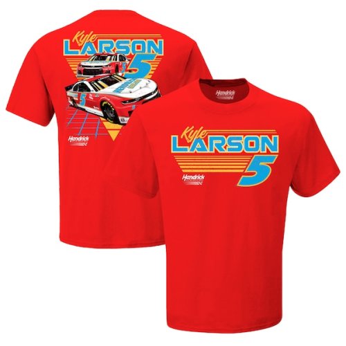 Kyle Larson Hendrick Motorsports Team Collection HendrickCars.com Throwback Graphic 2-Spot T-Shirt - Red