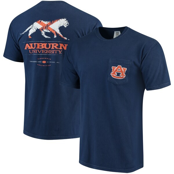 Auburn Tigers Tigerwear Comfort Colors Vintage State Flag T-Shirt - Navy