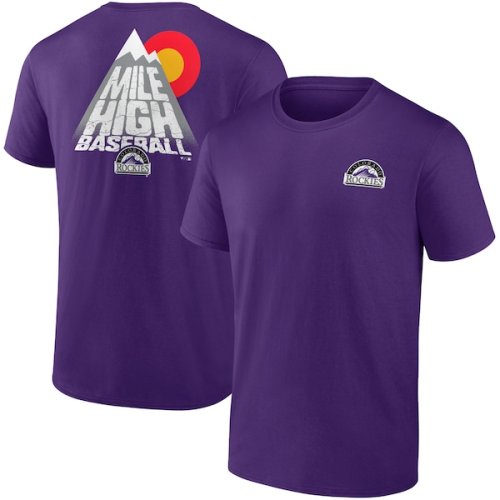 Colorado Rockies Fanatics Branded Hometown Collection Mile High T-Shirt - Purple