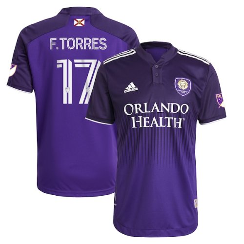 Facundo Torres Orlando City SC adidas 2021/22 Thick N Thin Authentic Jersey - Purple