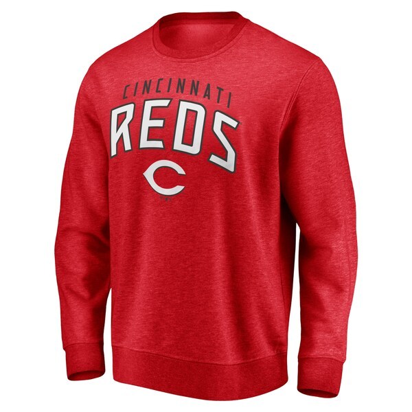 Cincinnati Reds Fanatics Branded Gametime Arch Pullover Sweatshirt - Red