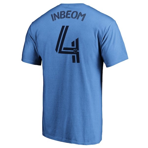 Inbeom Hwang Vancouver Whitecaps FC Fanatics Branded Authentic Stack Player Name & Number T-Shirt - Light Blue