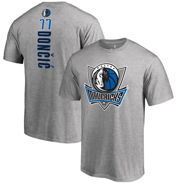 Luka Doncic Dallas Mavericks Fanatics Branded Backer T-Shirt - Heather Gray