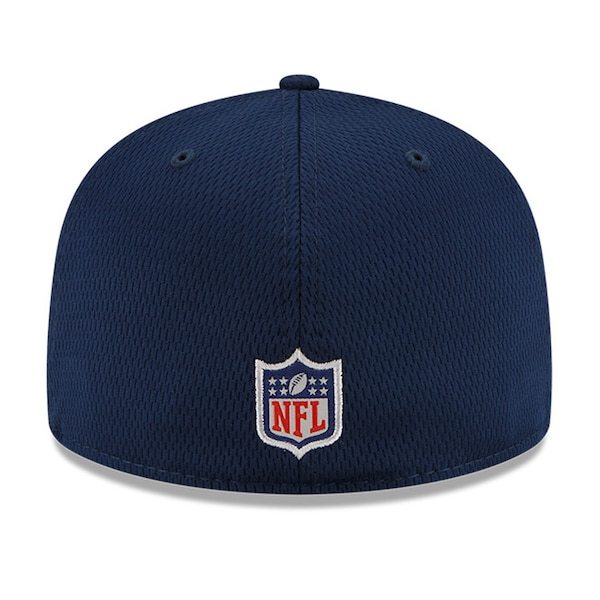 New England Patriots New Era 2021 NFL Sideline Road 59FIFTY Fitted Hat - Navy/Black