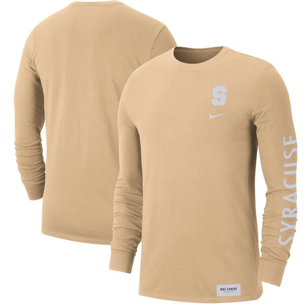 Syracuse Orange Nike 2-Hit Long Sleeve T-Shirt - Tan