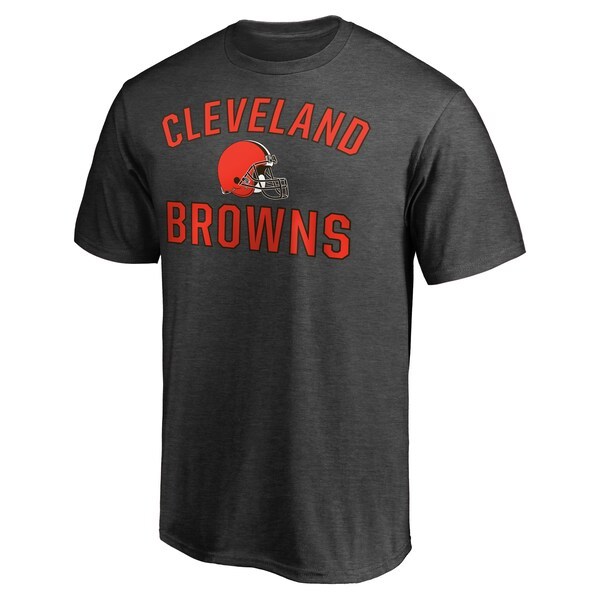 Cleveland Browns Fanatics Branded Victory Arch T-Shirt - Heathered Charcoal