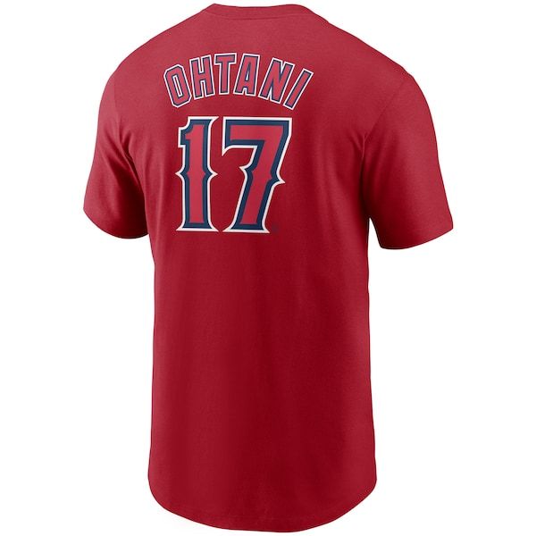 Shohei Ohtani Los Angeles Angels Nike Name & Number T-Shirt - Red