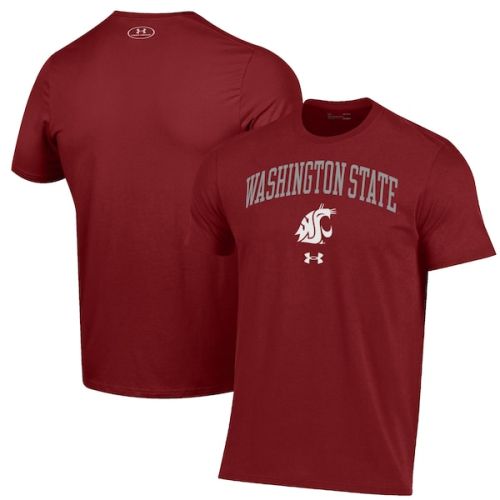 Washington State Cougars Under Armour Arch Over Performance T-Shirt - Crimson