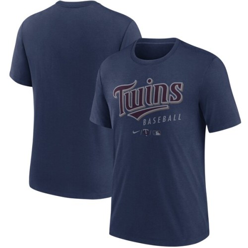Minnesota Twins Nike Authentic Collection Early Work Performance Tri-Blend T-Shirt - Navy