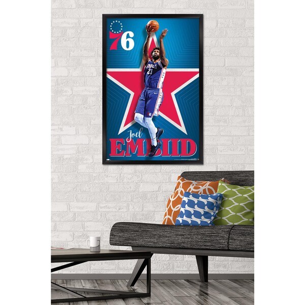 Joel Embiid Philadelphia 76ers 35.75'' x 24.25'' Framed Player Poster