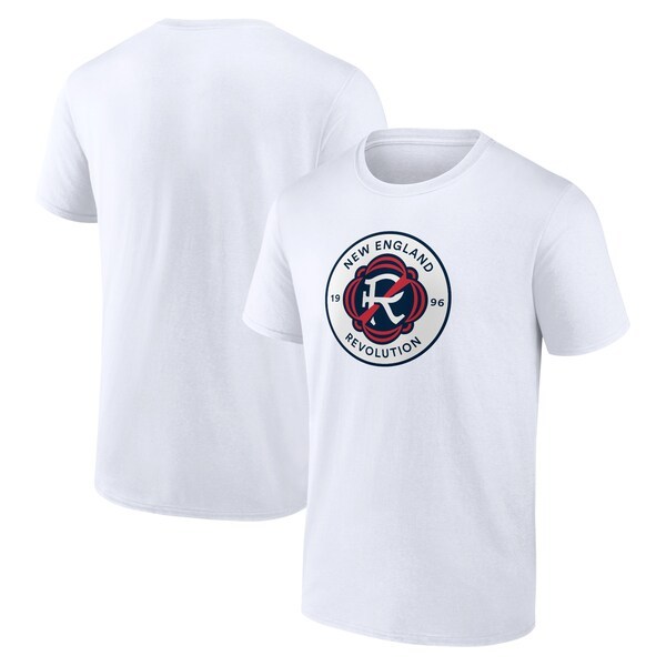 New England Revolution Fanatics Branded Logo T-Shirt - White