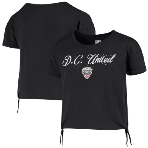 D.C. United Girls Youth Love Side-Tie T-Shirt - Heathered Black