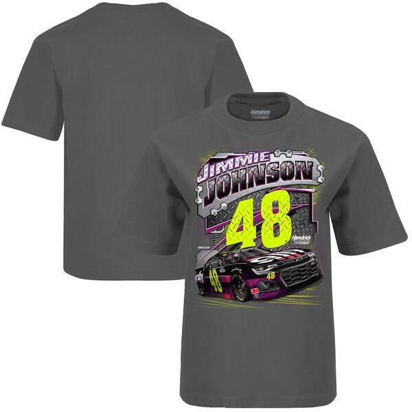 Jimmie Johnson Hendrick Motorsports Team Collection Youth Surge T-Shirt - Charcoal