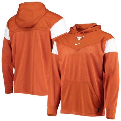 Texas Longhorns Nike Sideline Jersey Pullover Hoodie - Texas Orange