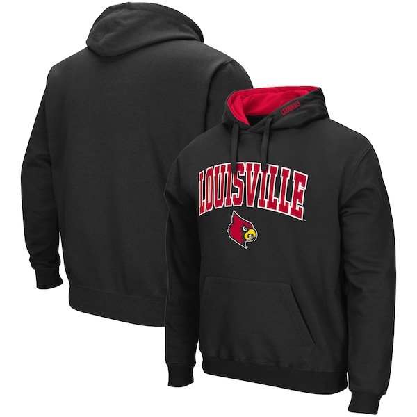 Louisville Cardinals Colosseum Arch & Logo 3.0 Pullover Hoodie - Black