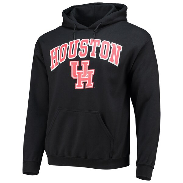 Houston Cougars Fanatics Branded Campus Logo Pullover Hoodie - Black
