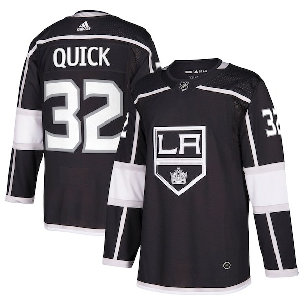 Jonathan Quick Los Angeles Kings adidas Authentic Player Jersey - Black
