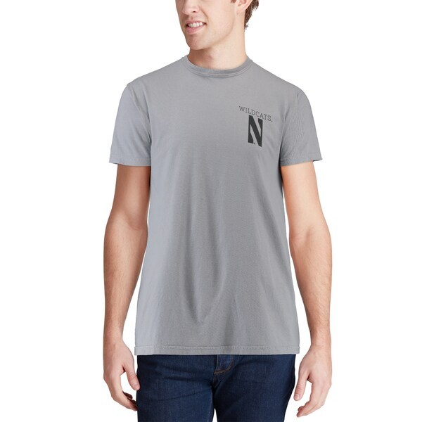 Northwestern Wildcats Comfort Colors Campus Scenery T-Shirt - Gray