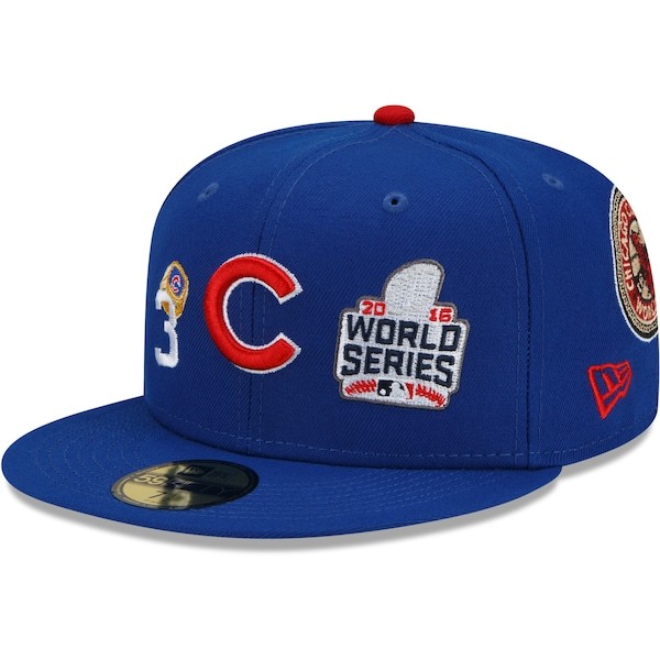 Chicago Cubs New Era 3x World Series Champions Count the Rings 59FIFTY Fitted Hat - Royal