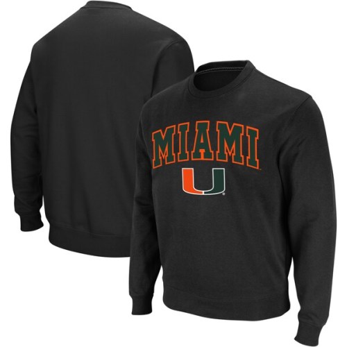 Miami Hurricanes Colosseum Arch & Logo Crew Neck Sweatshirt - Black