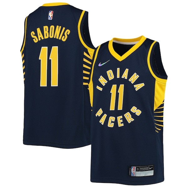 Domantas Sabonis Indiana Pacers Nike Youth 2021/22 Diamond Swingman Jersey - Icon Edition - Navy