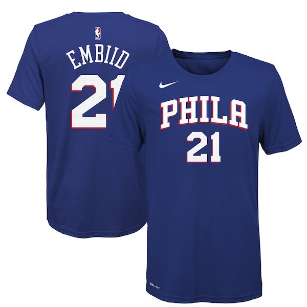 Joel Embiid Philadelphia 76ers Nike Youth Name & Number T-Shirt - Royal