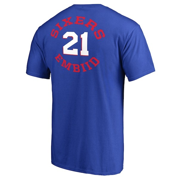 Joel Embiid Philadelphia 76ers Fanatics Branded Round About Name & Number T-Shirt - Royal