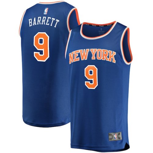 RJ Barrett New York Knicks Fanatics Branded Replica Fast Break Jersey Blue - Icon Edition