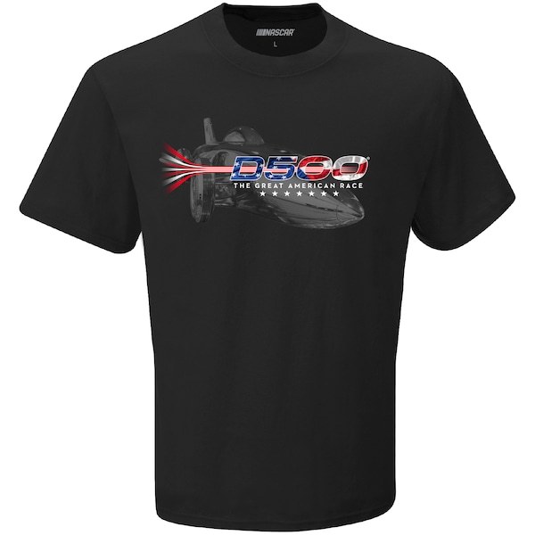 2022 Daytona 500 Checkered Flag Patriotic T-Shirt - Black