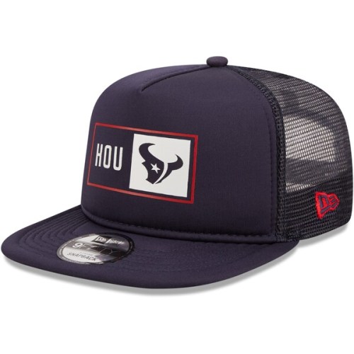 Houston Texans New Era Balanced Trucker 9FIFTY Snapback Hat - Navy