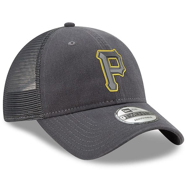 Pittsburgh Pirates New Era Velocity Trucker 9TWENTY Adjustable Hat - Graphite