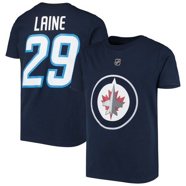 Patrik Laine Winnipeg Jets Youth Captain Player Name & Number T-Shirt - Navy