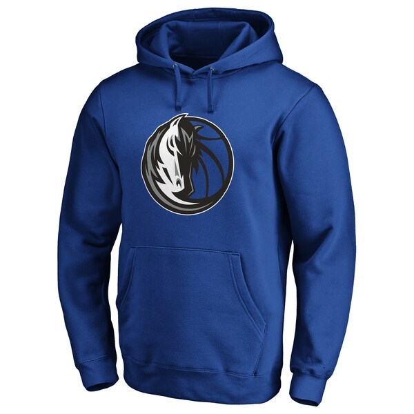 Dallas Mavericks Fanatics Branded Primary Team Logo Pullover Hoodie - Blue