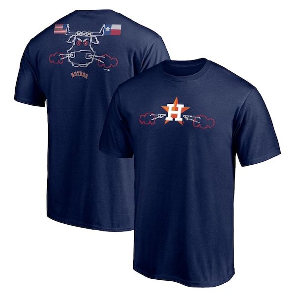 Houston Astros Fanatics Branded Hometown Collection Scoreboard Bull T-Shirt - Navy
