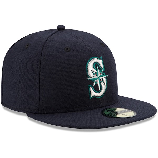 Seattle Mariners New Era Youth Authentic Collection On-Field Game 59FIFTY Fitted Hat - Navy
