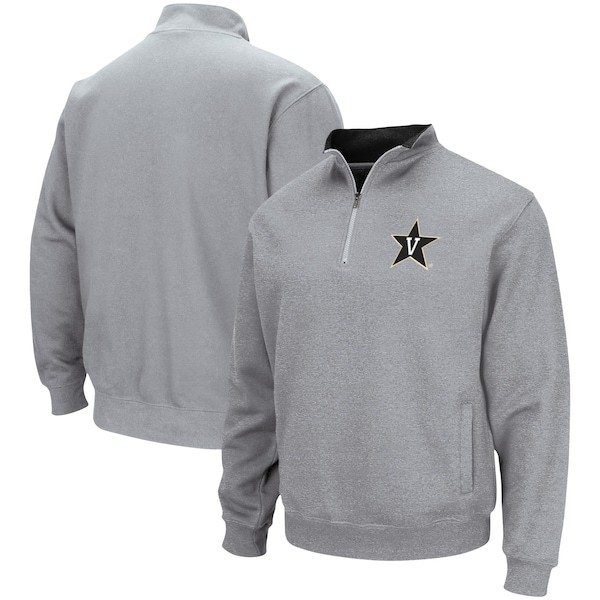 Vanderbilt Commodores Colosseum Tortugas Team Logo Quarter-Zip Jacket - Heathered Gray