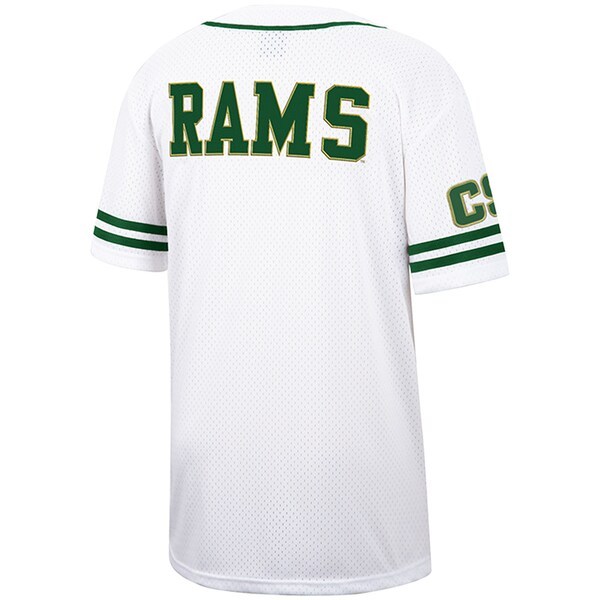 Colorado State Rams Colosseum Free Spirited Baseball Jersey - White/Green