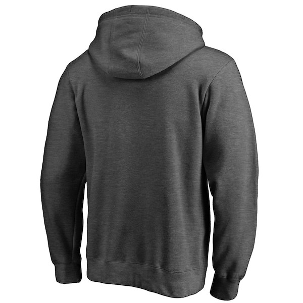 New Orleans Saints Fanatics Branded Victory Arch Team Pullover Hoodie - Heathered Charcoal