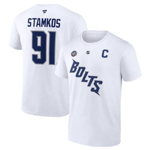 Steven Stamkos Tampa Bay Lightning Fanatics Branded 2022 NHL Stadium Series Name & Number T-Shirt - White