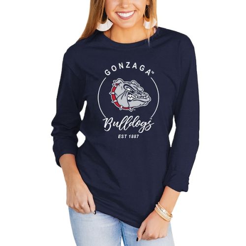 Gonzaga Bulldogs Women's Varsity Long Sleeve T-Shirt - Navy