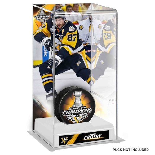 Sidney Crosby Pittsburgh Penguins Fanatics Authentic 2017 Stanley Cup Champions Logo Deluxe Tall Hockey Puck Case