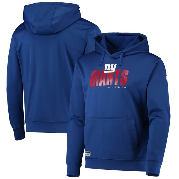 New York Giants New Era Combine Authentic Hard Hash Pullover Hoodie - Royal