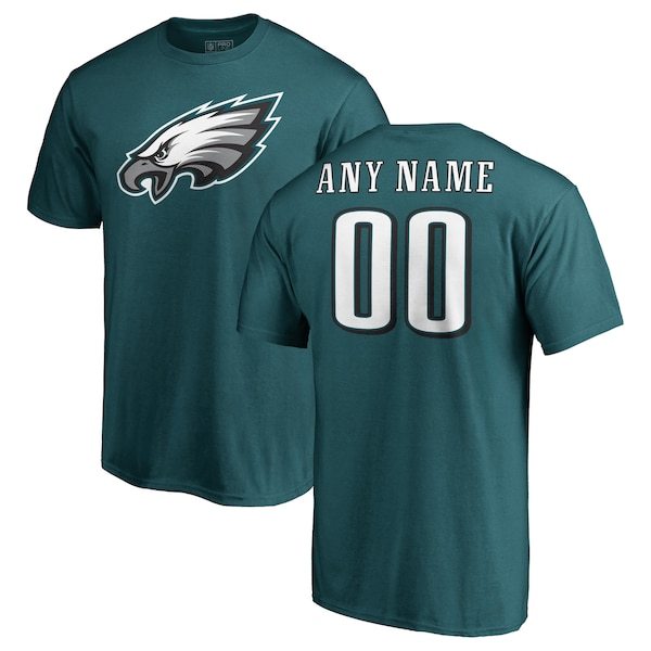 Philadelphia Eagles Fanatics Branded Personalized Icon Name & Number T-Shirt - Green