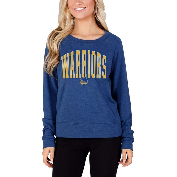 Golden State Warriors Concepts Sport Women's Mainstream Terry Long Sleeve T-Shirt - Royal